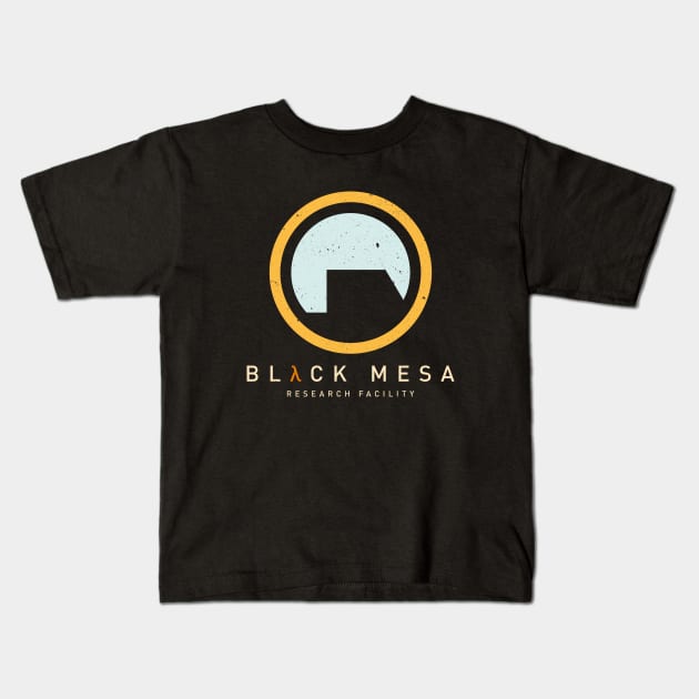 Black Mesa Research Facility Kids T-Shirt by Hataka
